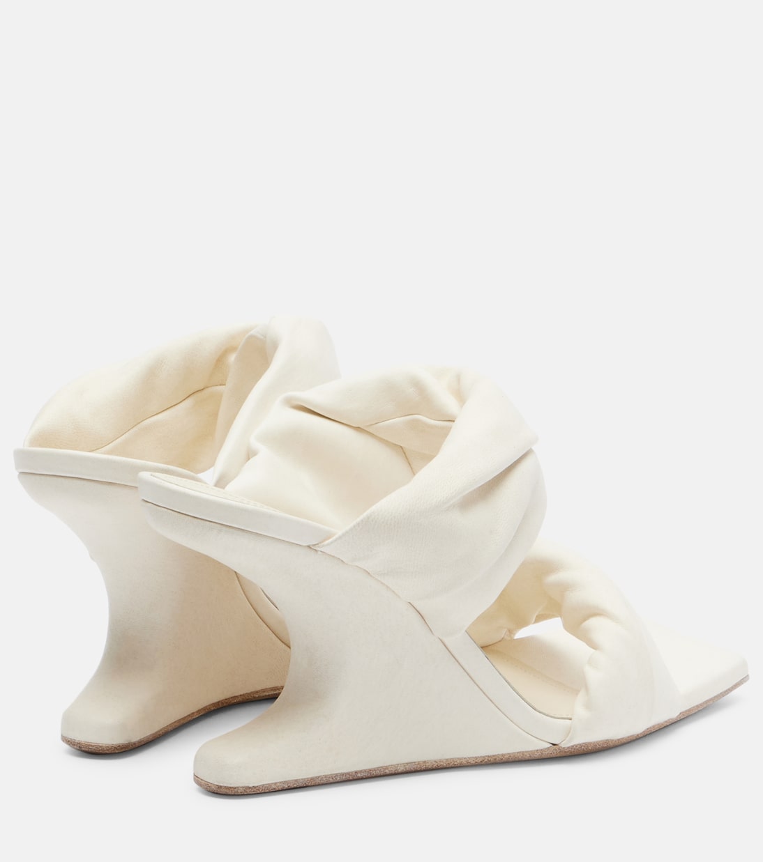 Twisted Cantilever 80 leather mules | Rick Owens