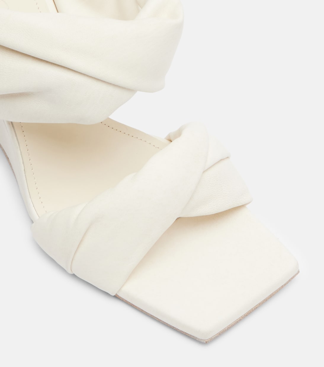 Twisted Cantilever 80 leather mules | Rick Owens