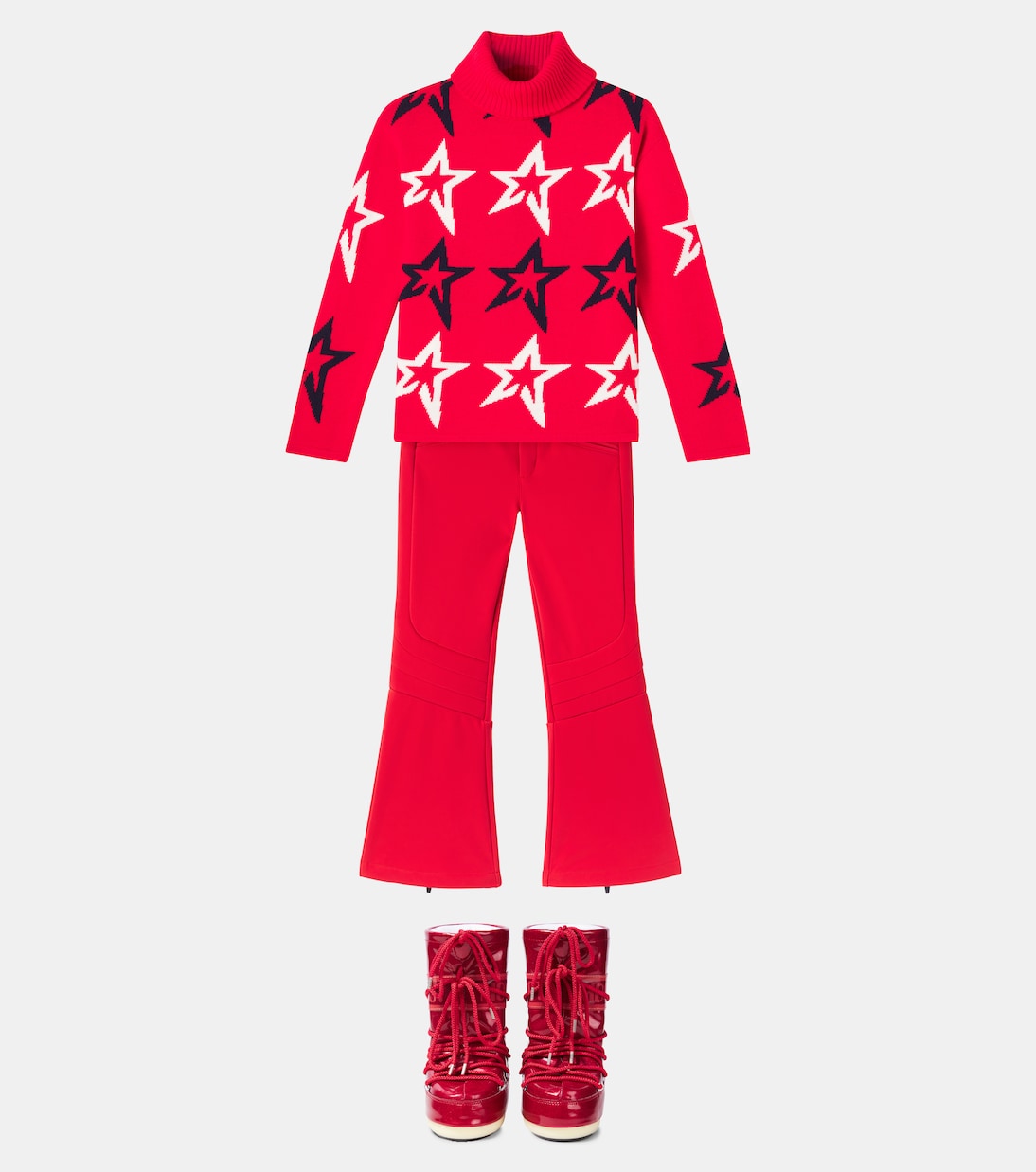 Intarsia wool turtleneck sweater | Perfect Moment Kids