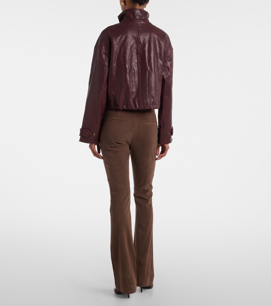 Bateman cropped leather jacket | Veronica Beard