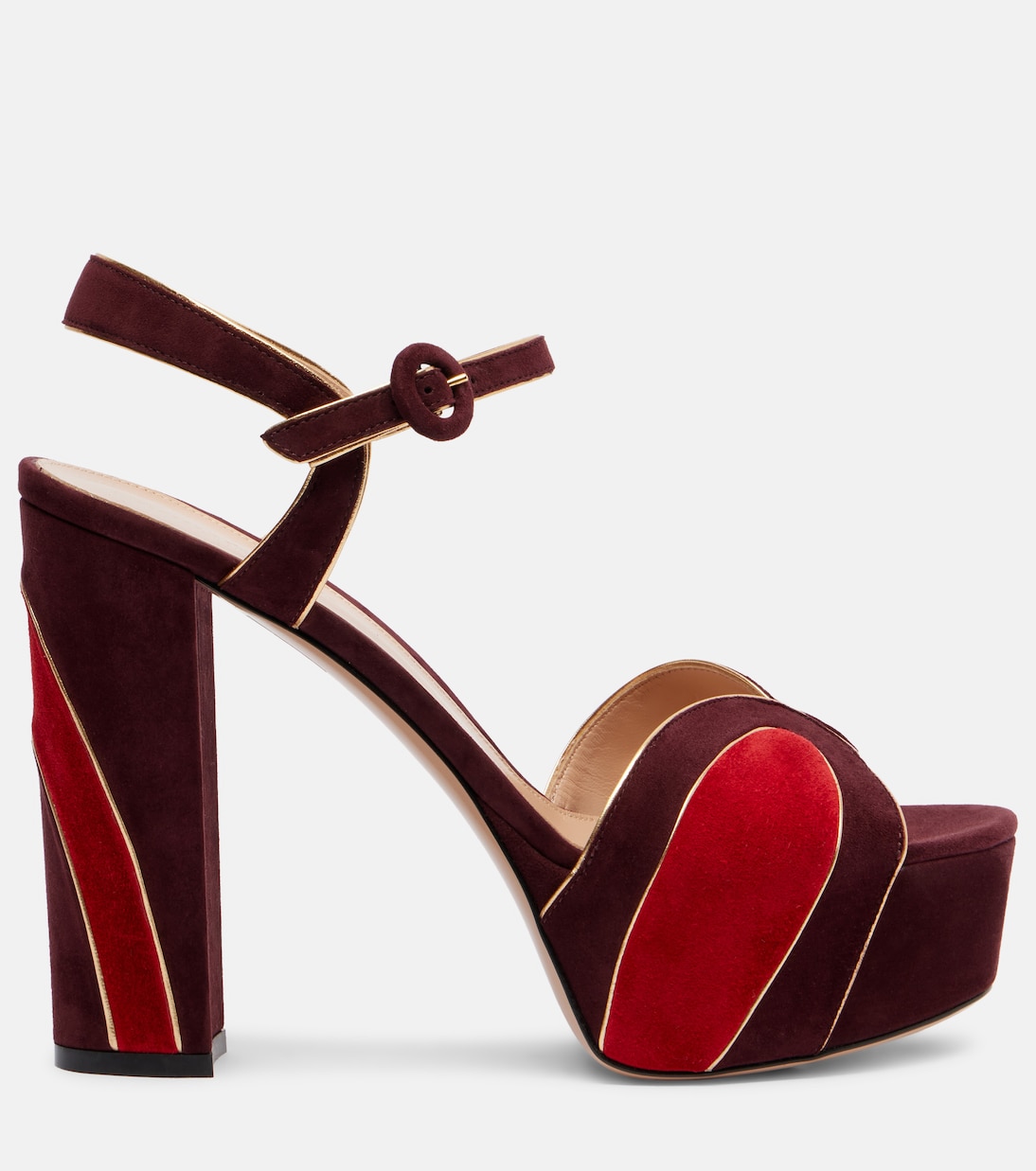 105绒面革防水台凉鞋 | Gianvito Rossi