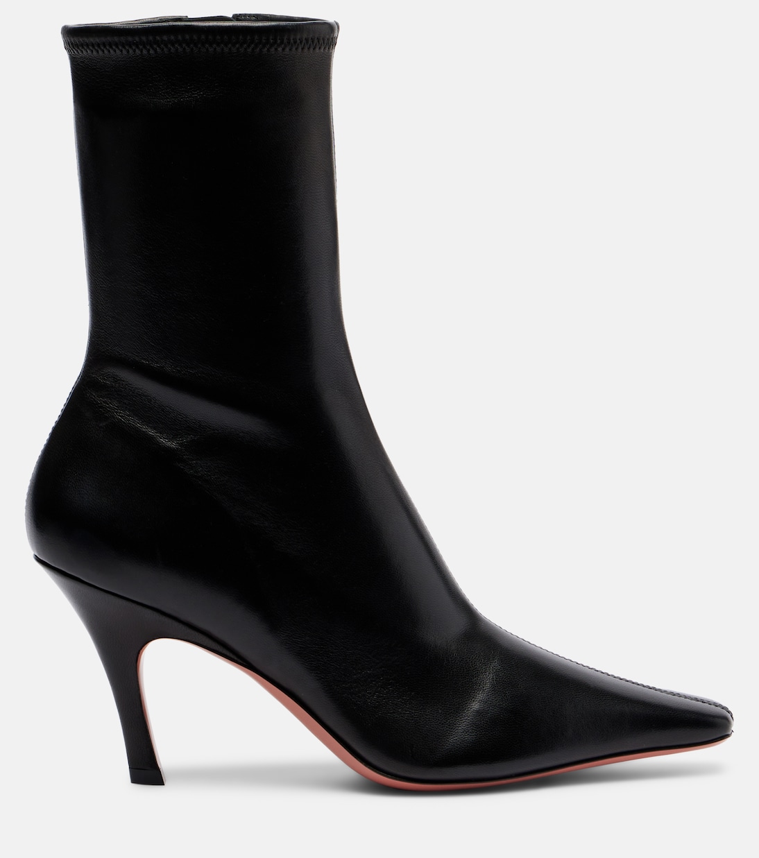 Jamie 80 leather ankle boots | Amina Muaddi
