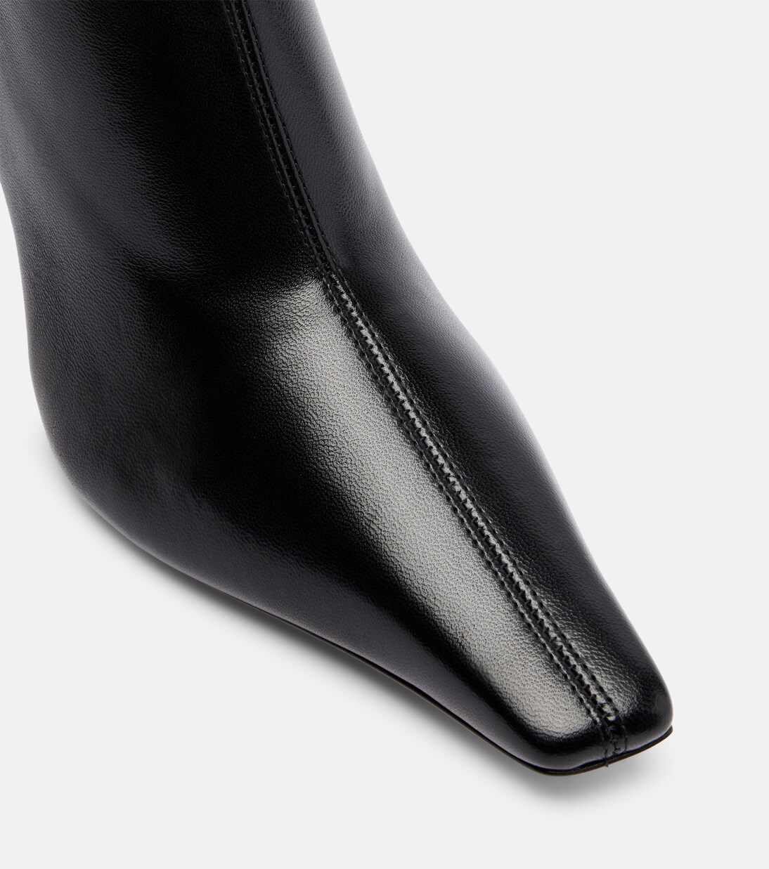 Jamie 80 leather ankle boots | Amina Muaddi