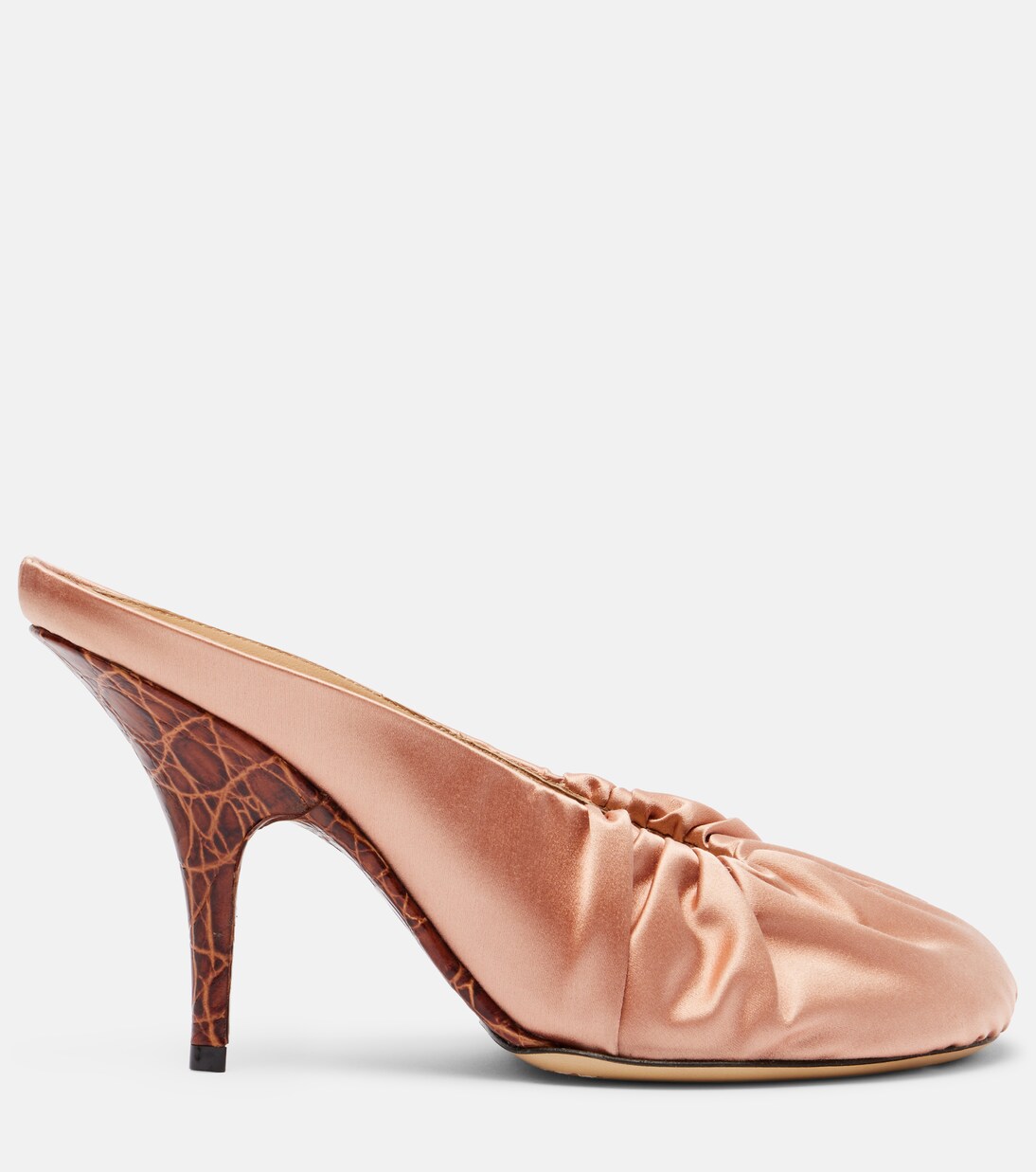 Mules 90 aus Satin | Dries Van Noten