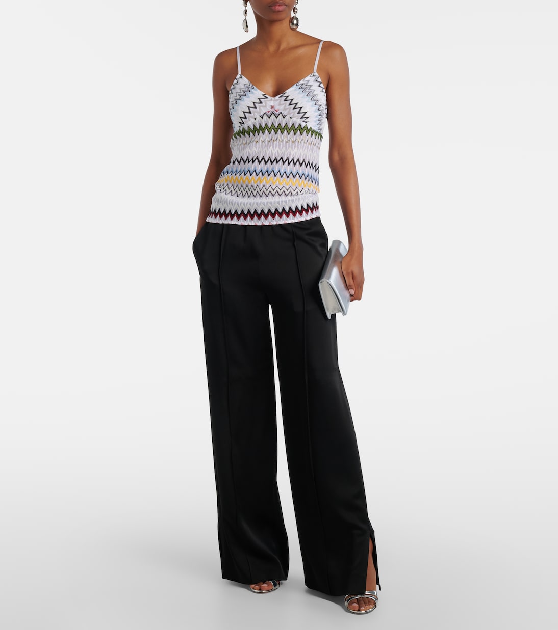 Chevron lamé tank top | Missoni