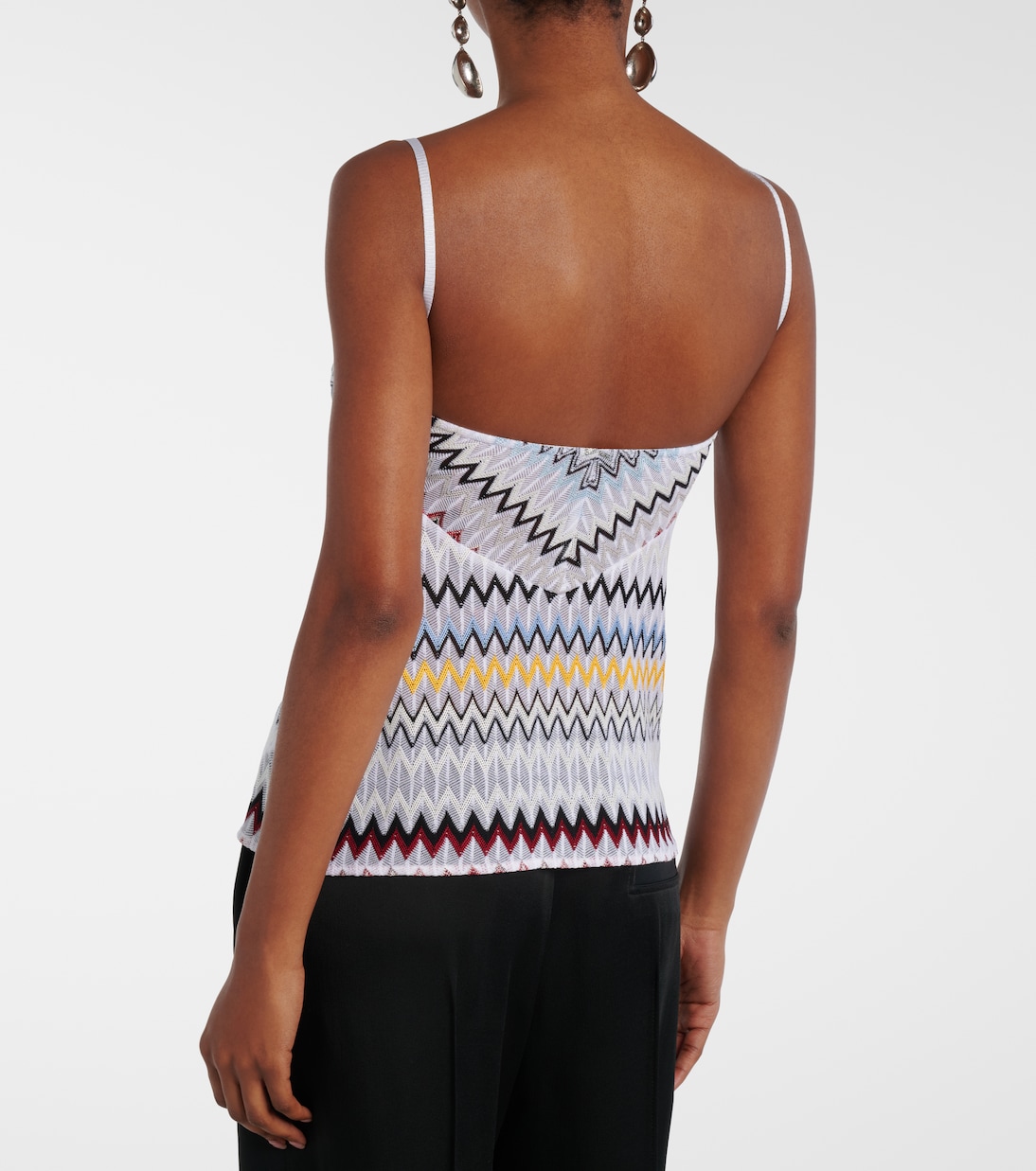 Chevron lamé tank top | Missoni
