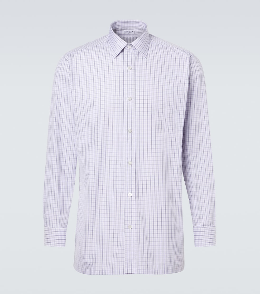 Checked cotton poplin shirt | Charvet