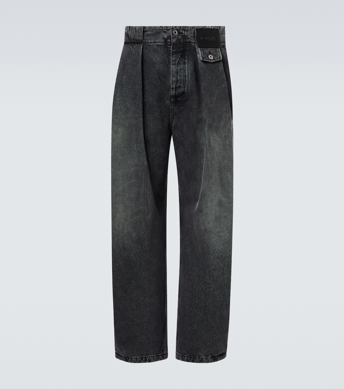 Pleated barrel-leg jeans | Loewe