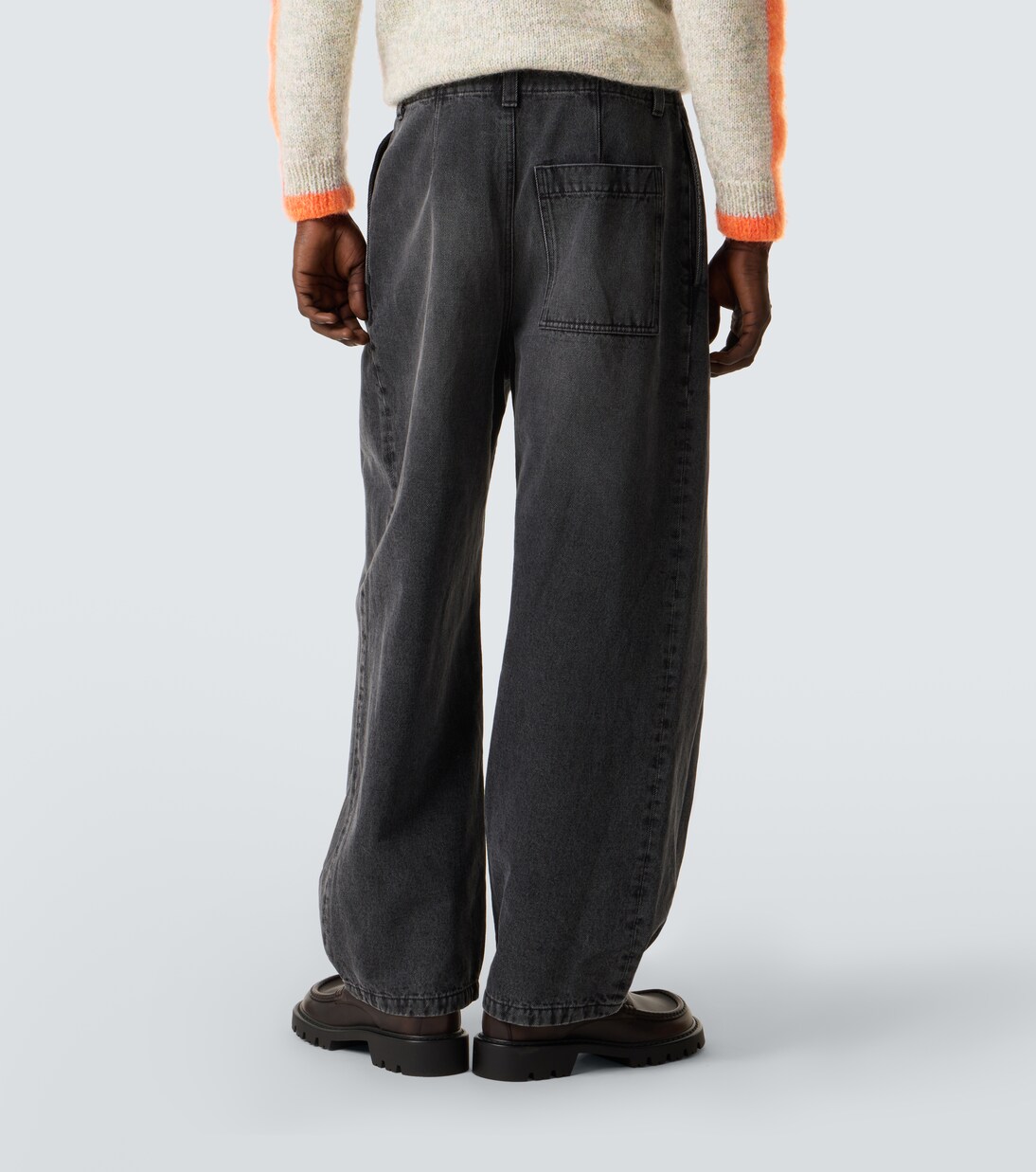 Pleated barrel-leg jeans | Loewe
