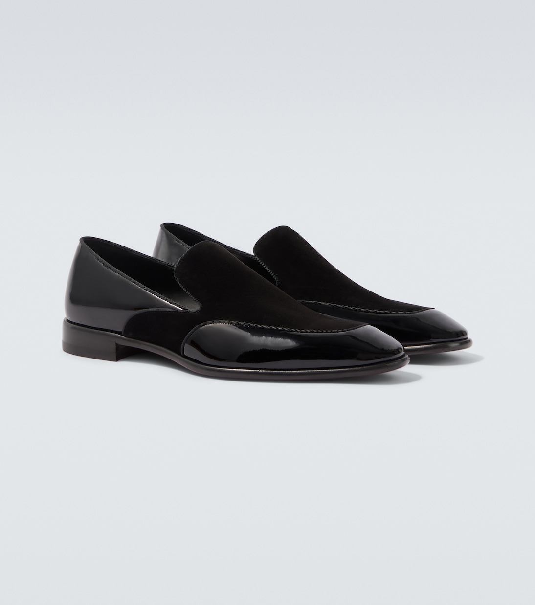 Yaki patent leather and suede loafers | Christian Louboutin