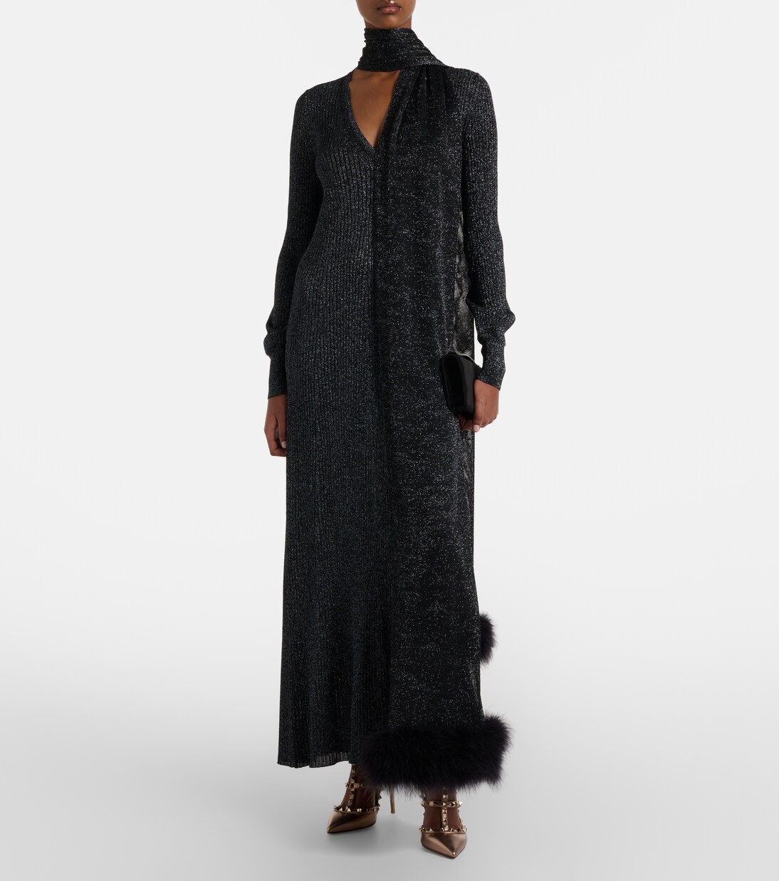 Rockstud 100 metallic leather pumps | Valentino Garavani