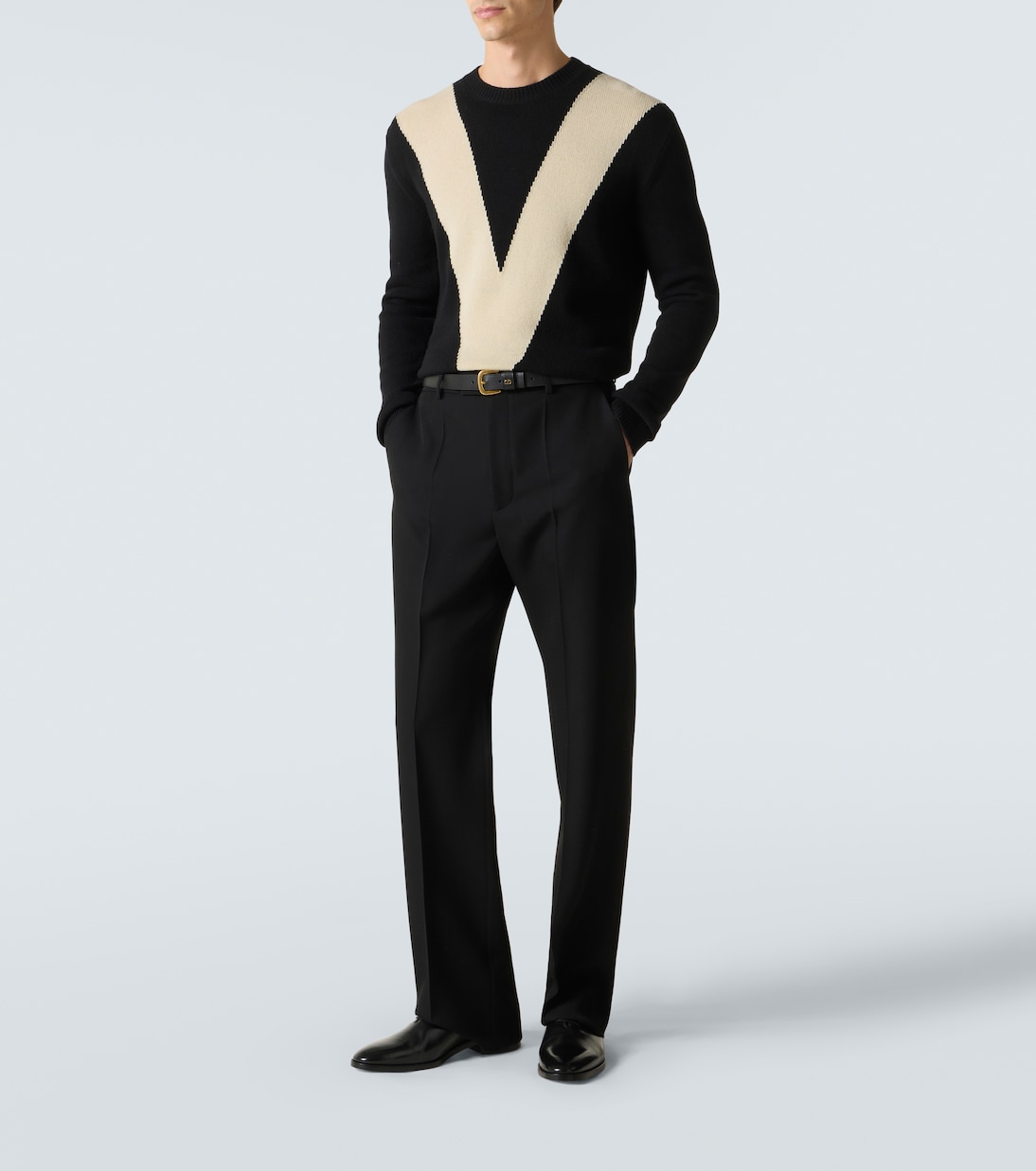 VLogo leather Derby shoes | Valentino Garavani