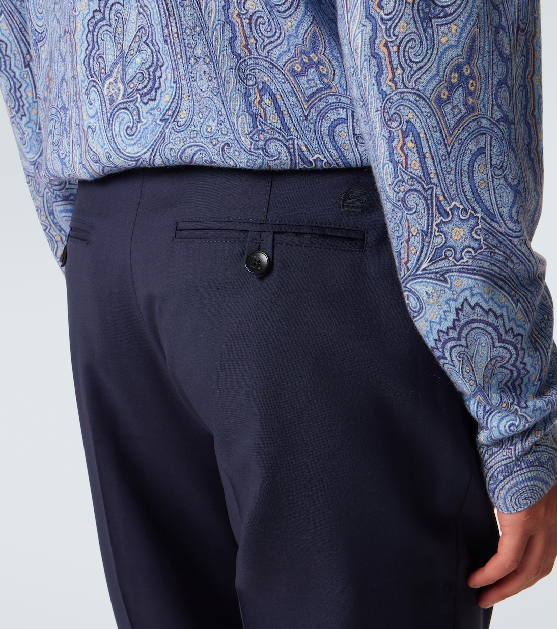 Wool slim pants | Etro