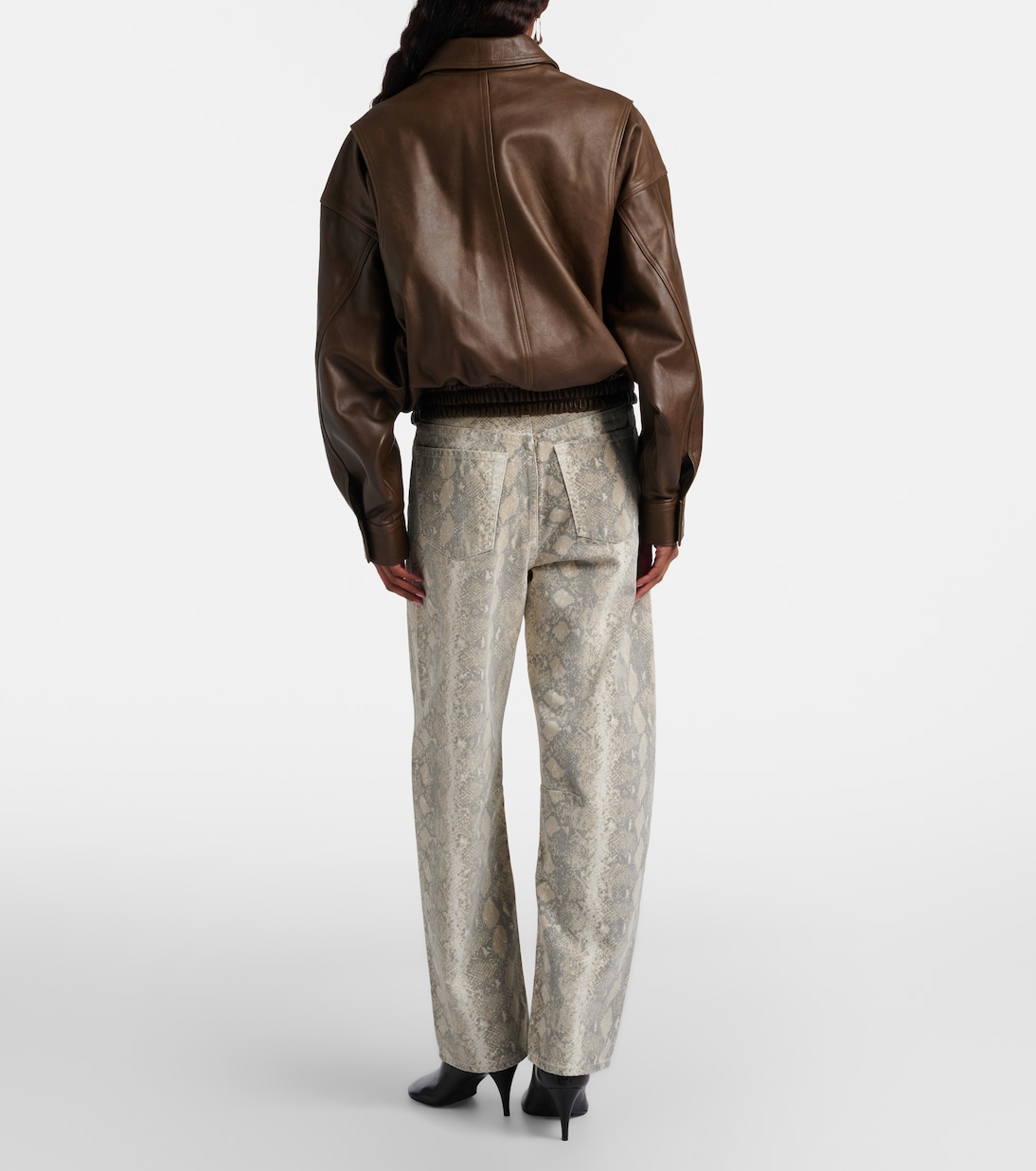 Miro snake-print barrel-leg jeans | Citizens of Humanity