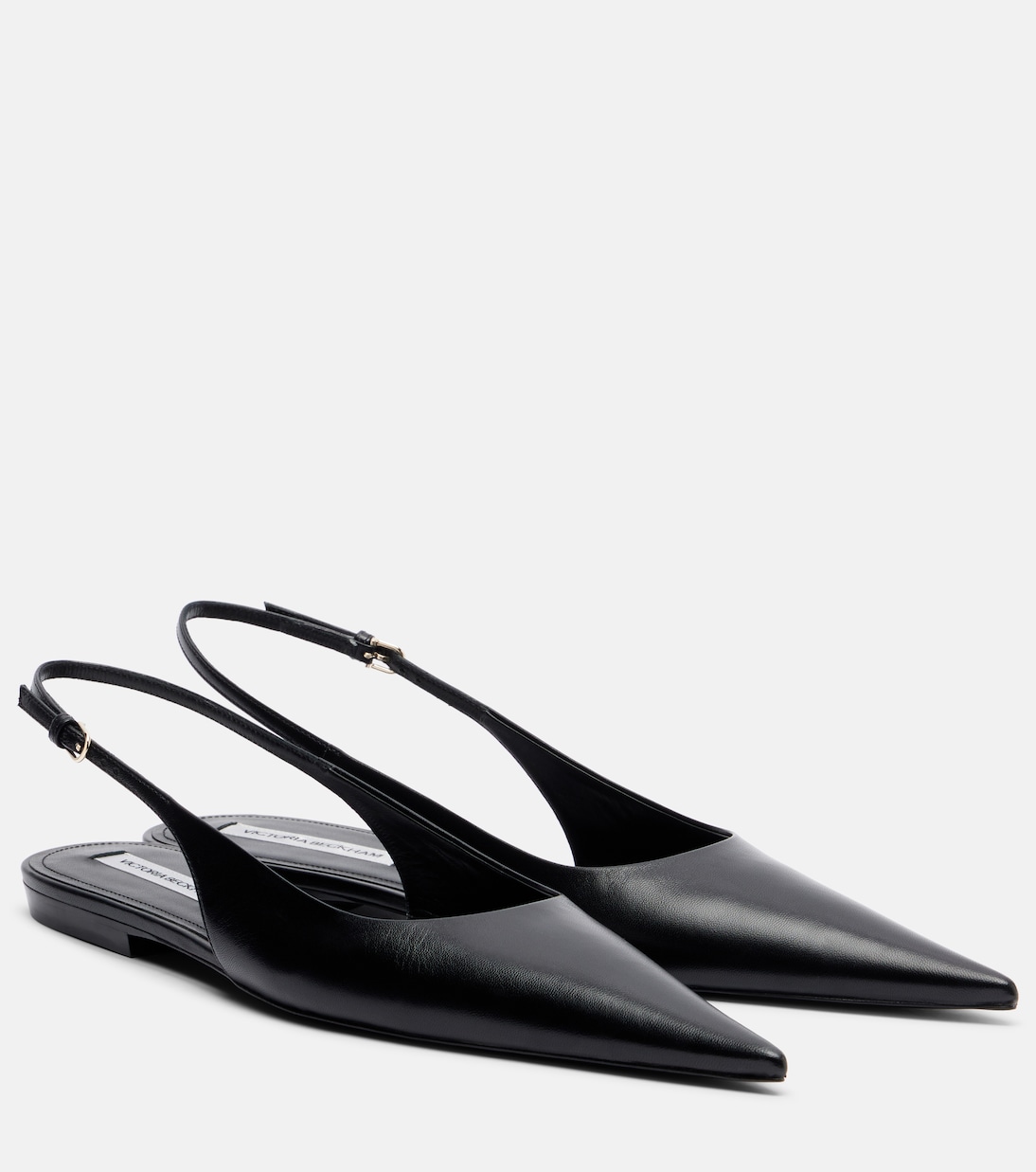Leather slingback flats | Victoria Beckham