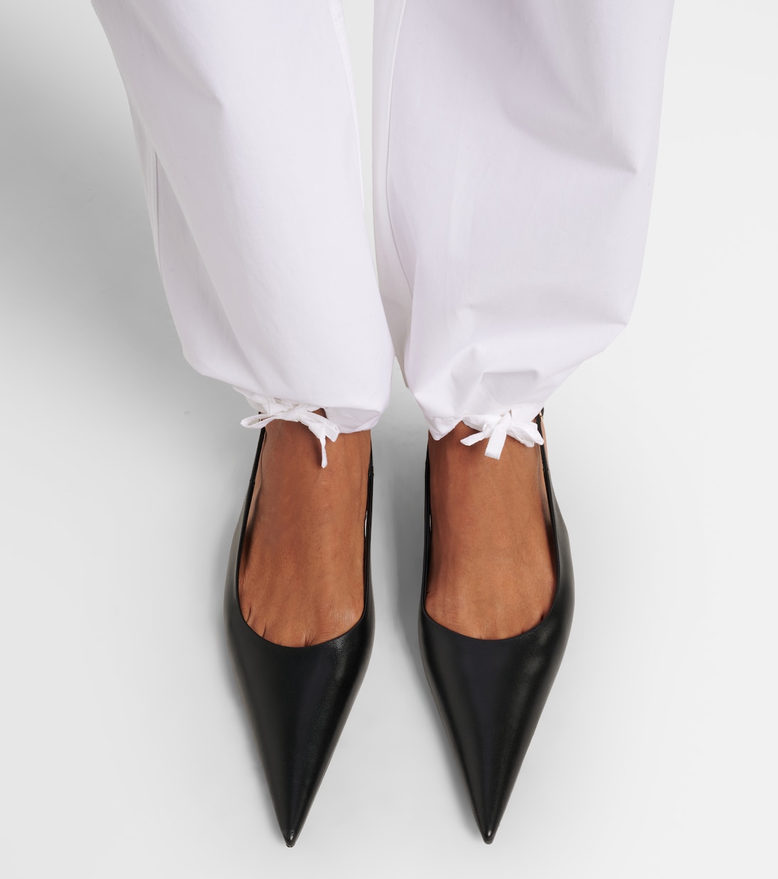 Leather slingback flats | Victoria Beckham