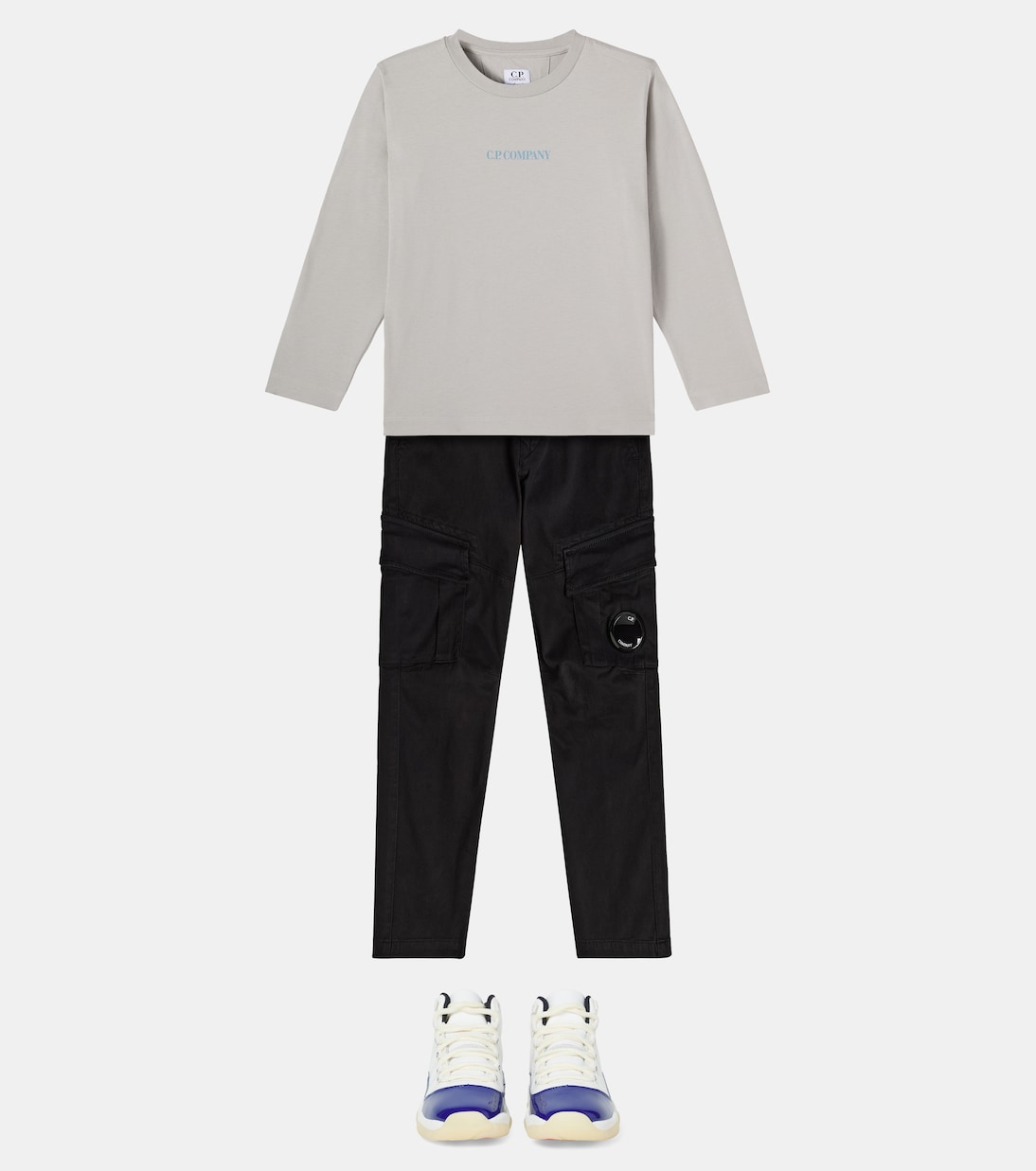 Sweat-shirt en coton à logo | C.P. Company Kids