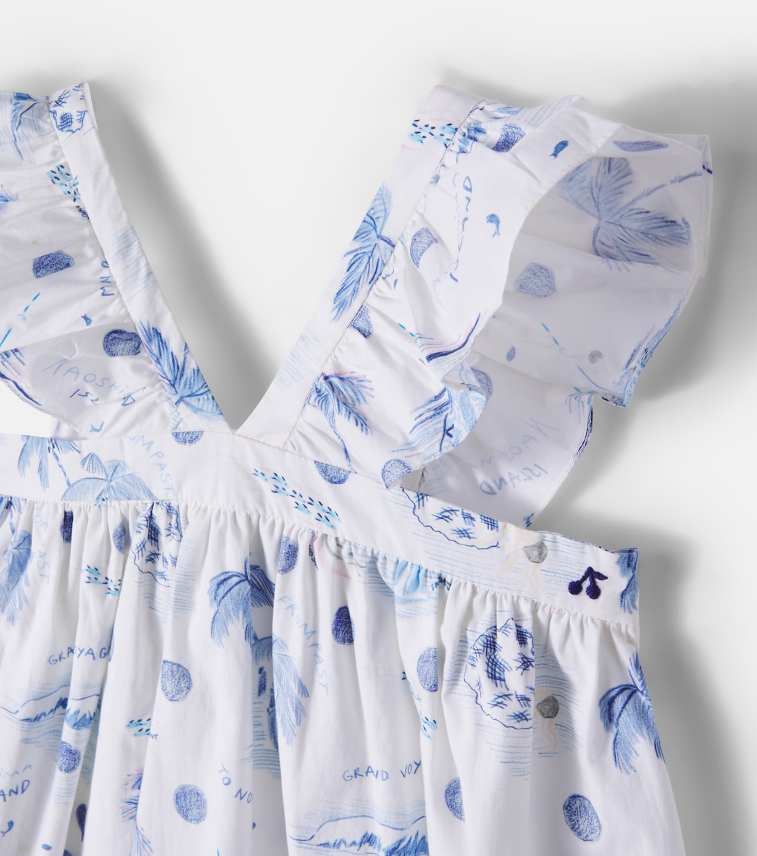 Eleana printed cotton dress | Bonpoint