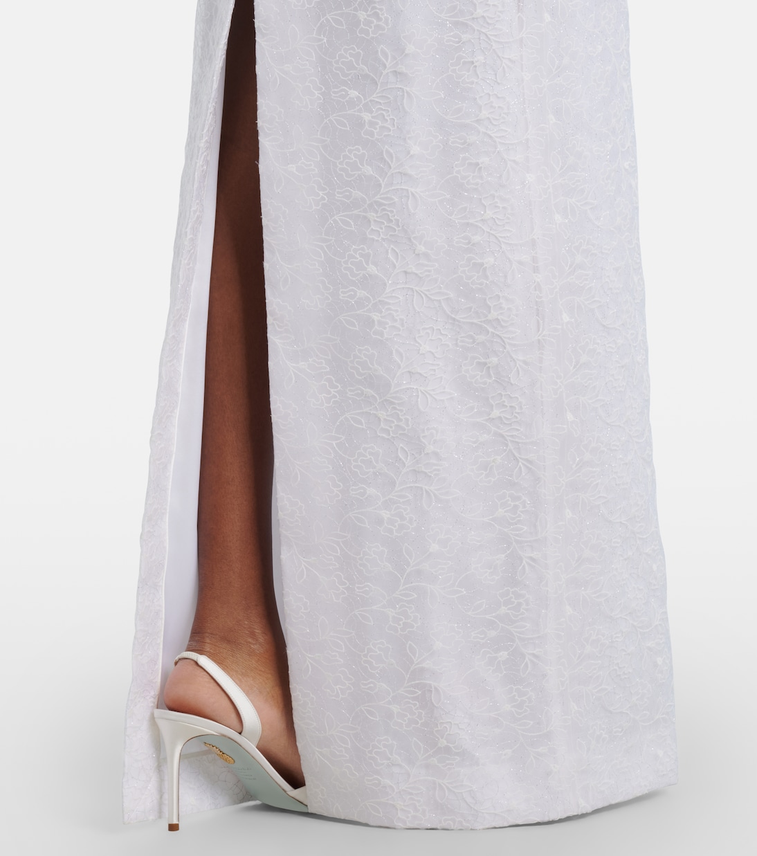 Sposa - Abito lungo Robin in jacquard con stampa floreale | Markarian