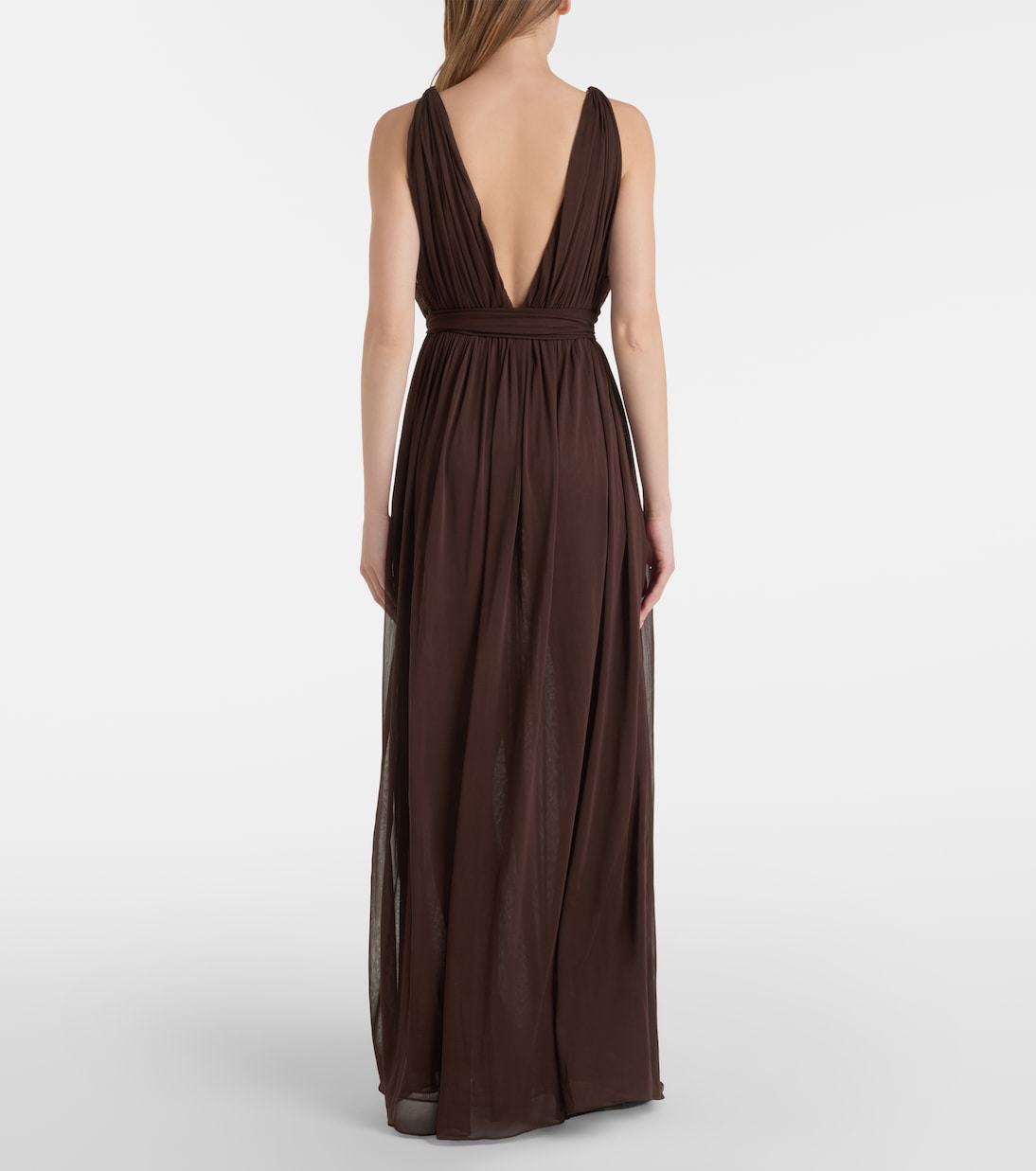 Belted jersey maxi dress | Tory Burch