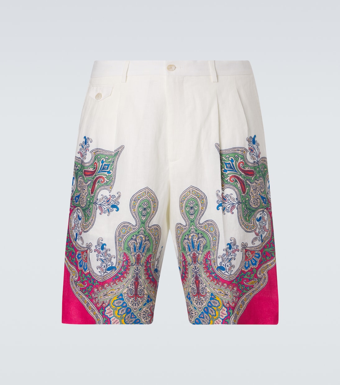 Paisley linen Bermuda shorts | Etro