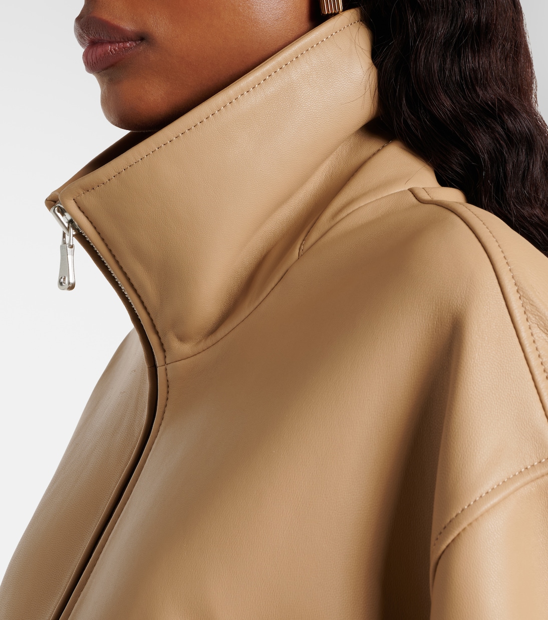 Chaqueta bomber Beck de piel | Nour Hammour