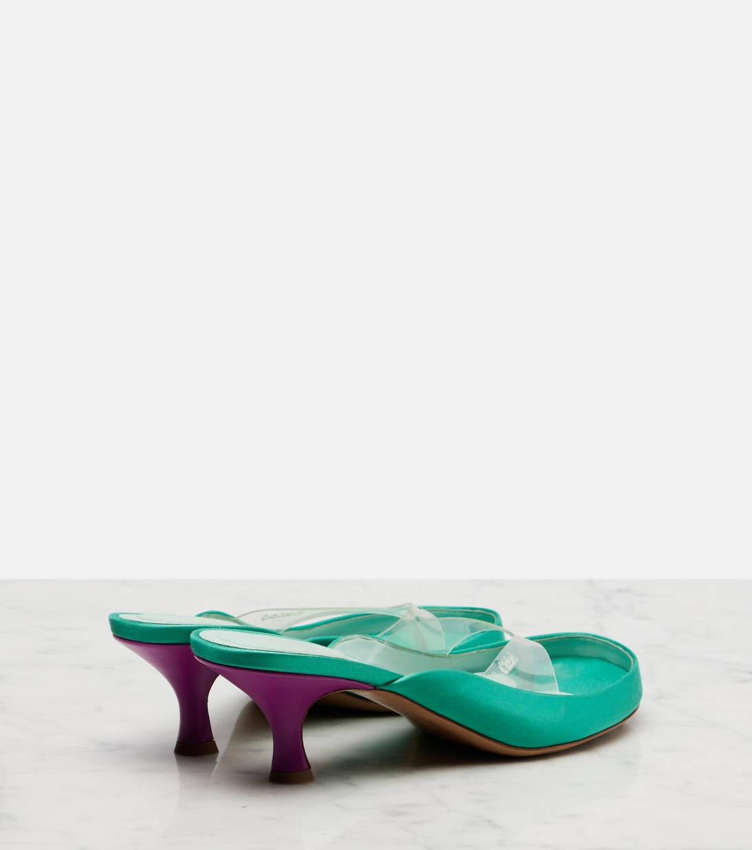 Junie satin-trimmed thong sandals | Chloé