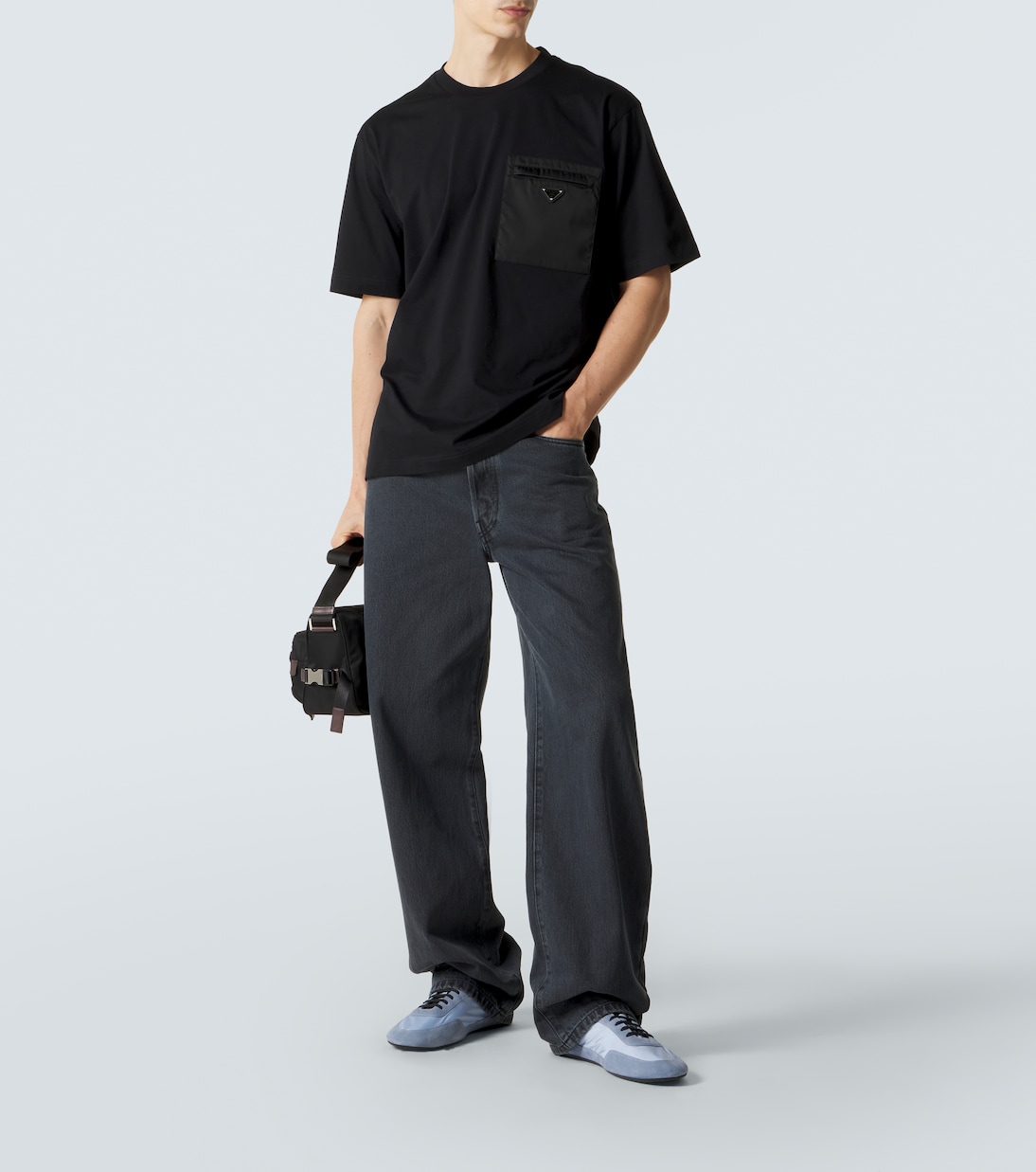 T-Shirt aus Baumwoll-Jersey | Prada