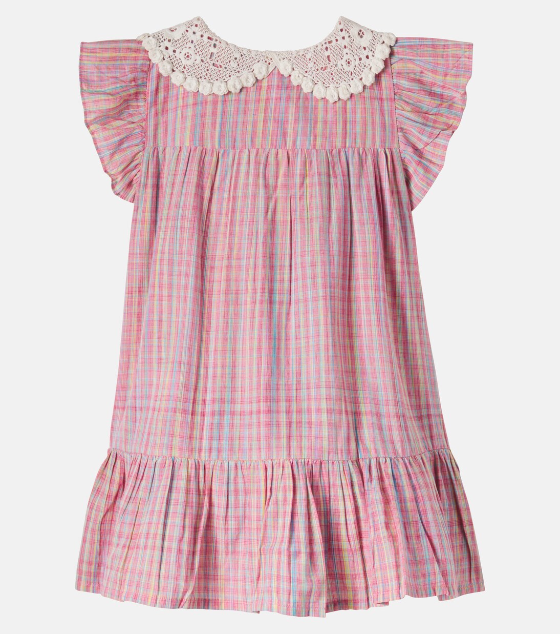 Vaina checked cotton shirt dress | Louise Misha