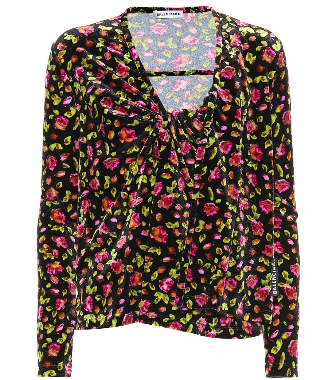 Top imprimé en velours | Balenciaga