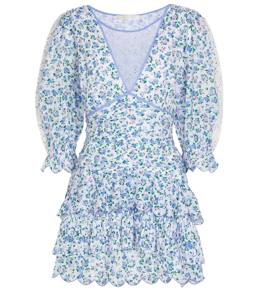 Marquise floral cotton minidress | LoveShackFancy