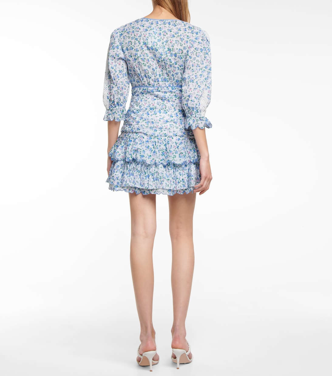 Marquise floral cotton minidress | LoveShackFancy