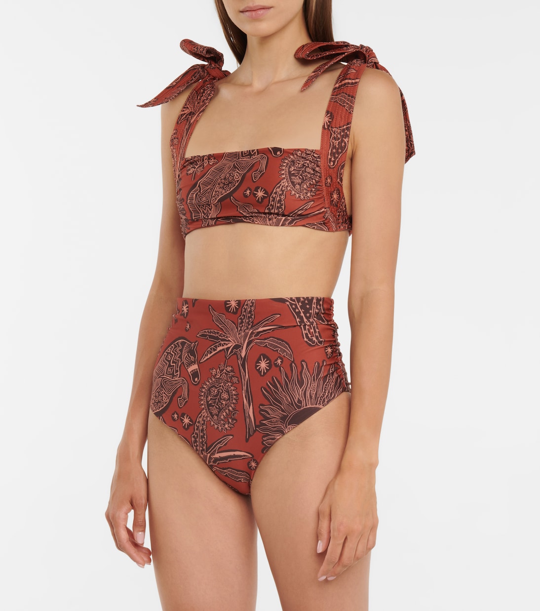 Top bikini Tarija con stampa | Johanna Ortiz