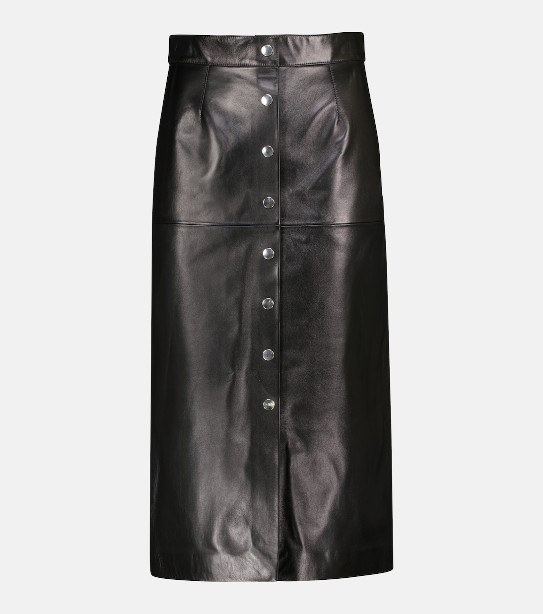 Blehor high-rise leather midi skirt | Isabel Marant