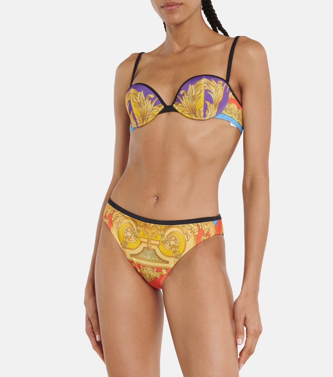 Top de bikini balconette estampado | Versace
