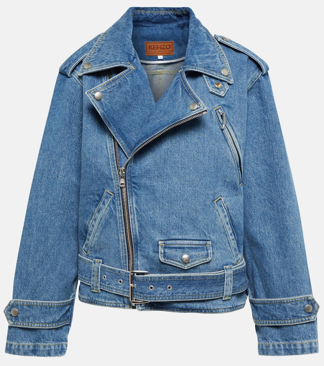 Chaqueta biker en denim | Kenzo