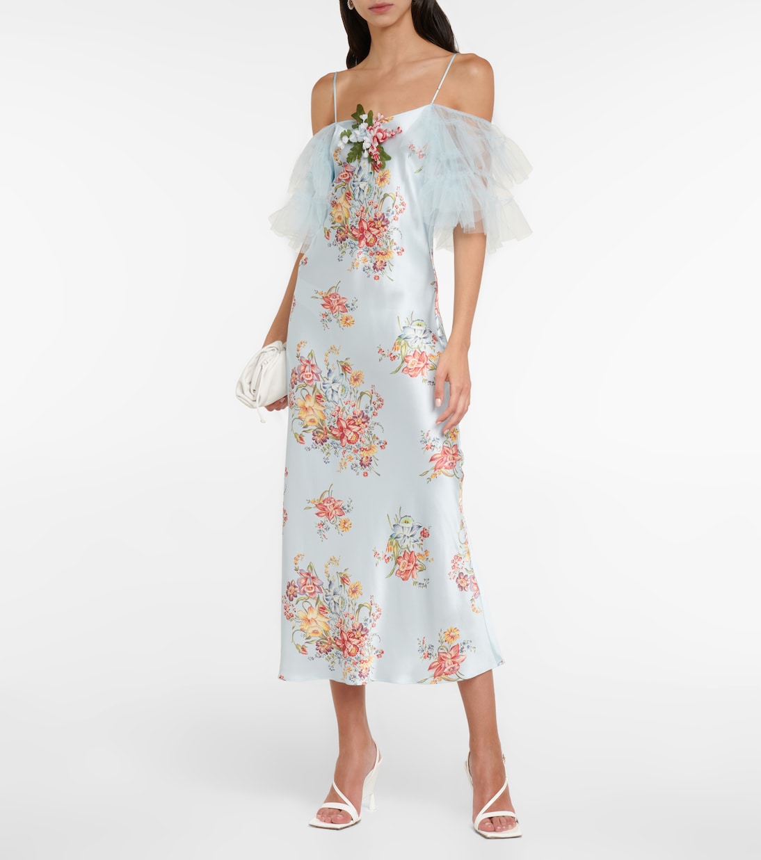 Midikleid aus Seidensatin | Rodarte