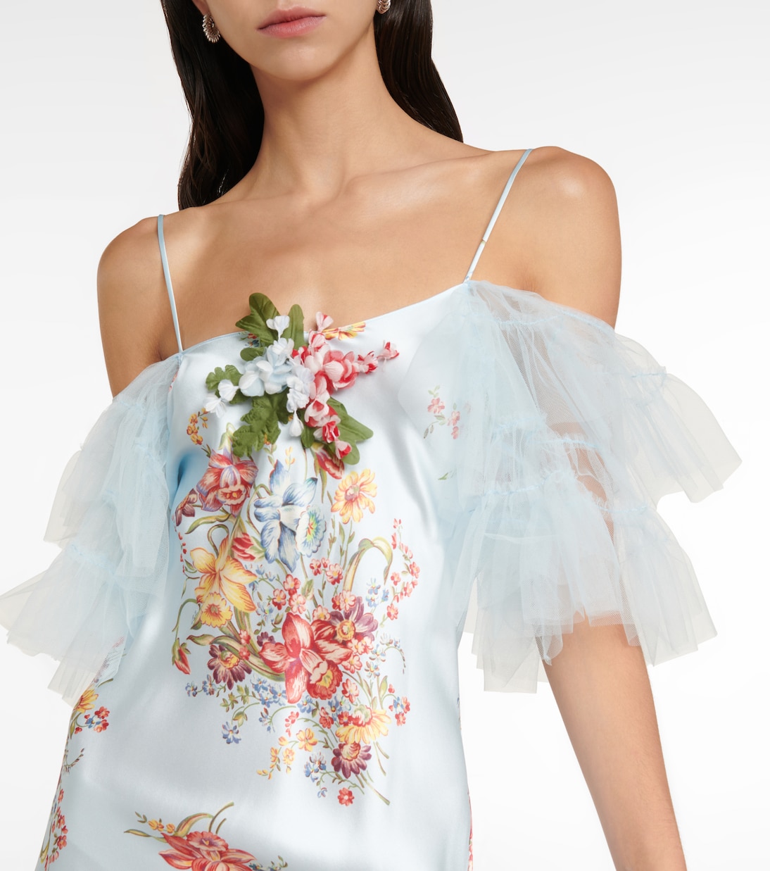 Midikleid aus Seidensatin | Rodarte