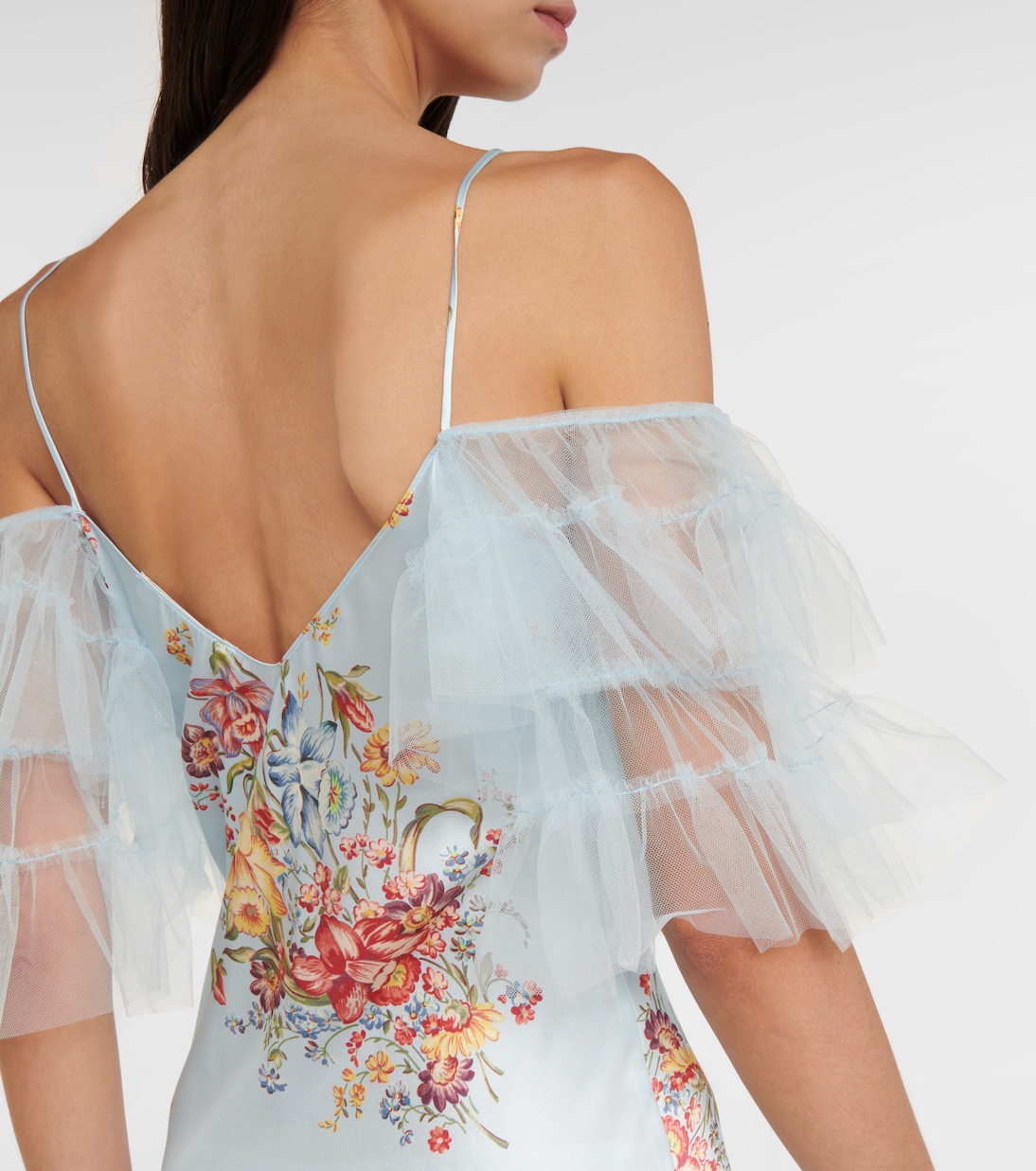 Midikleid aus Seidensatin | Rodarte