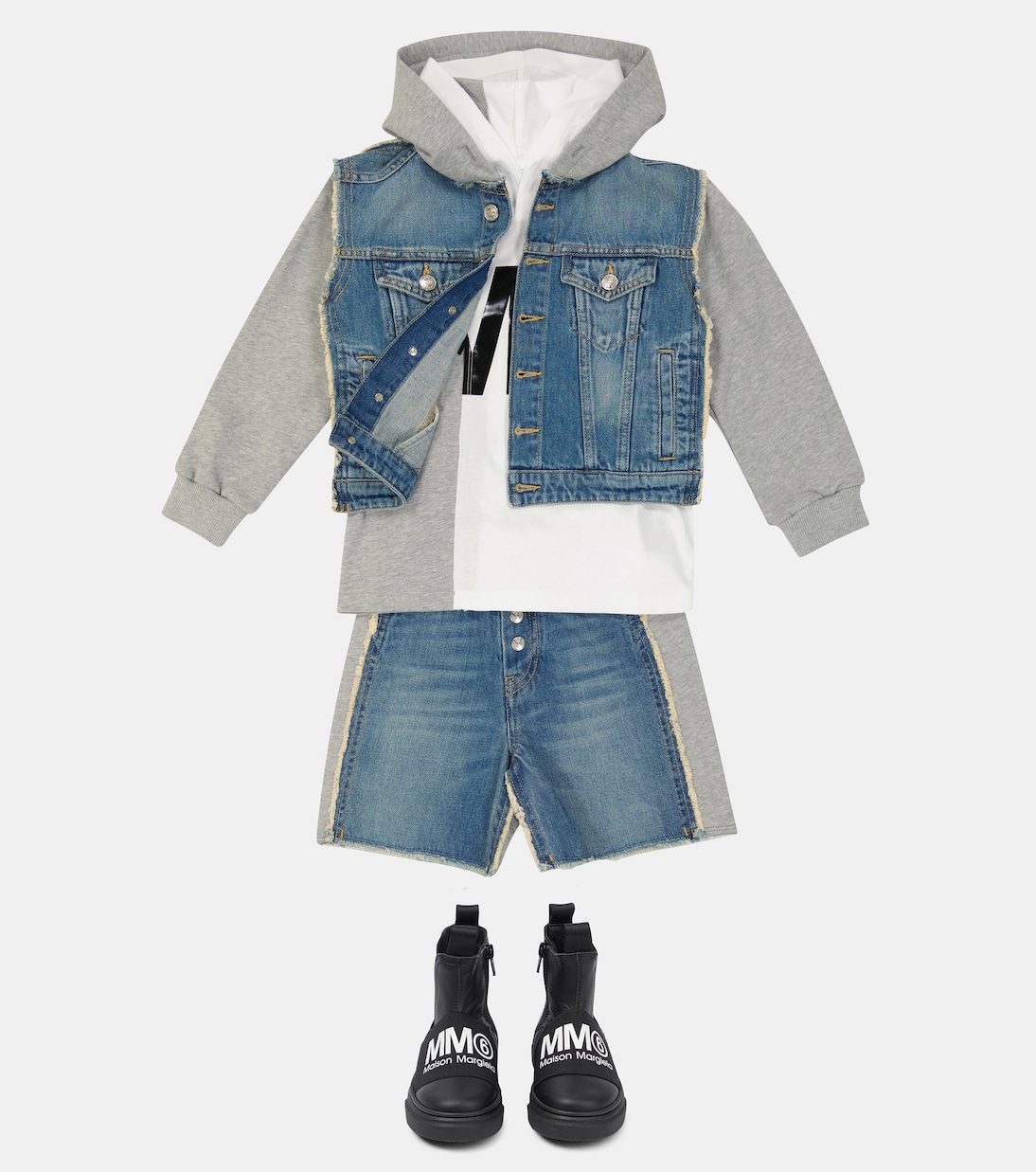 Botines de piel con logo | MM6 Maison Margiela Kids