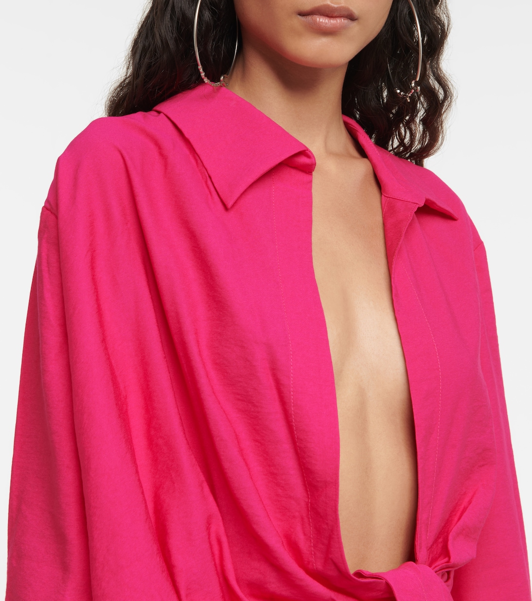 La Chemise Bahia tie-detail shirt | Jacquemus