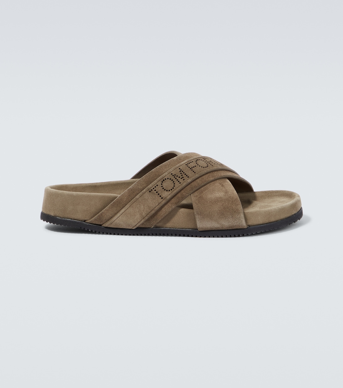 Logo suede slides | Tom Ford
