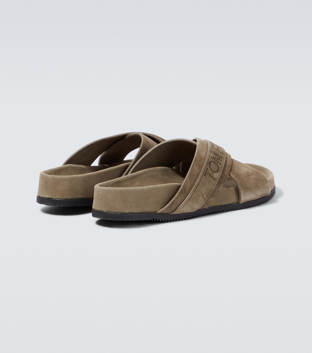 Logo suede slides | Tom Ford