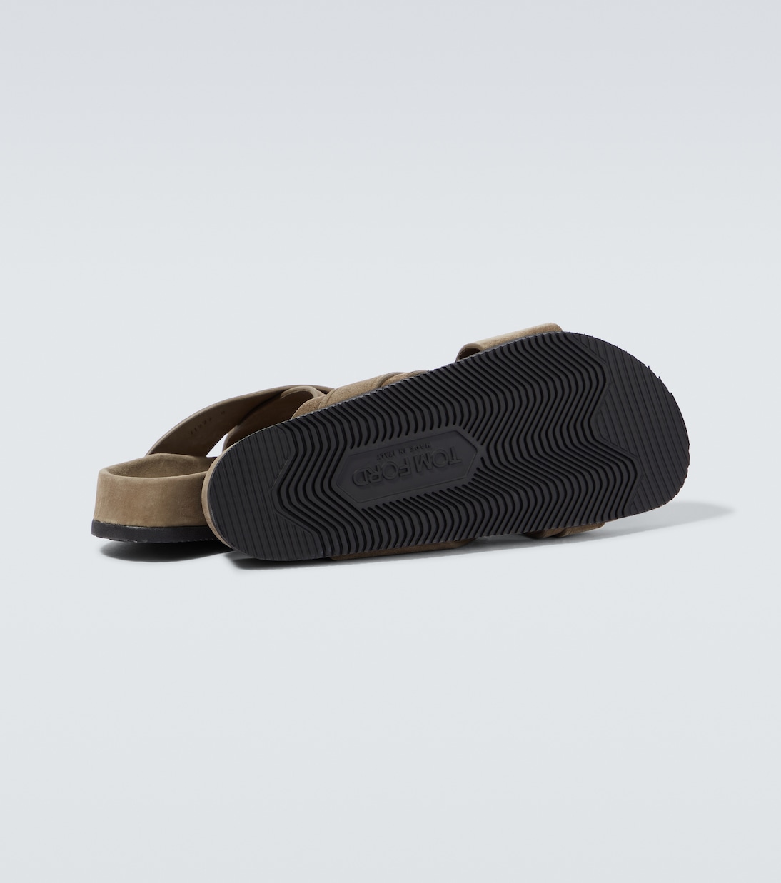 Logo suede slides | Tom Ford