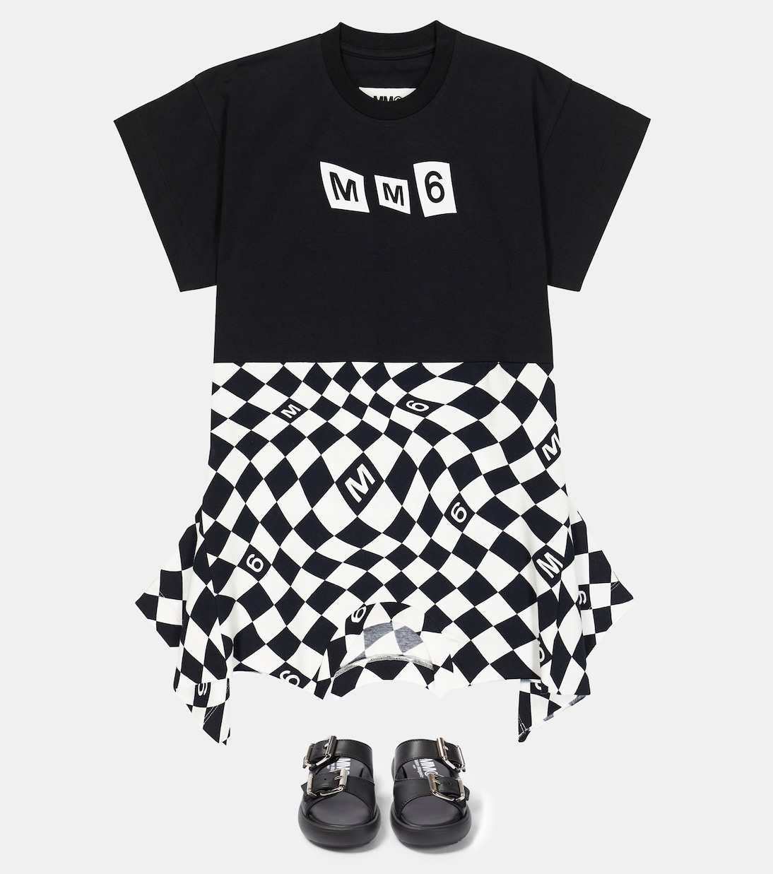 Buckled leather sandals | MM6 Maison Margiela Kids