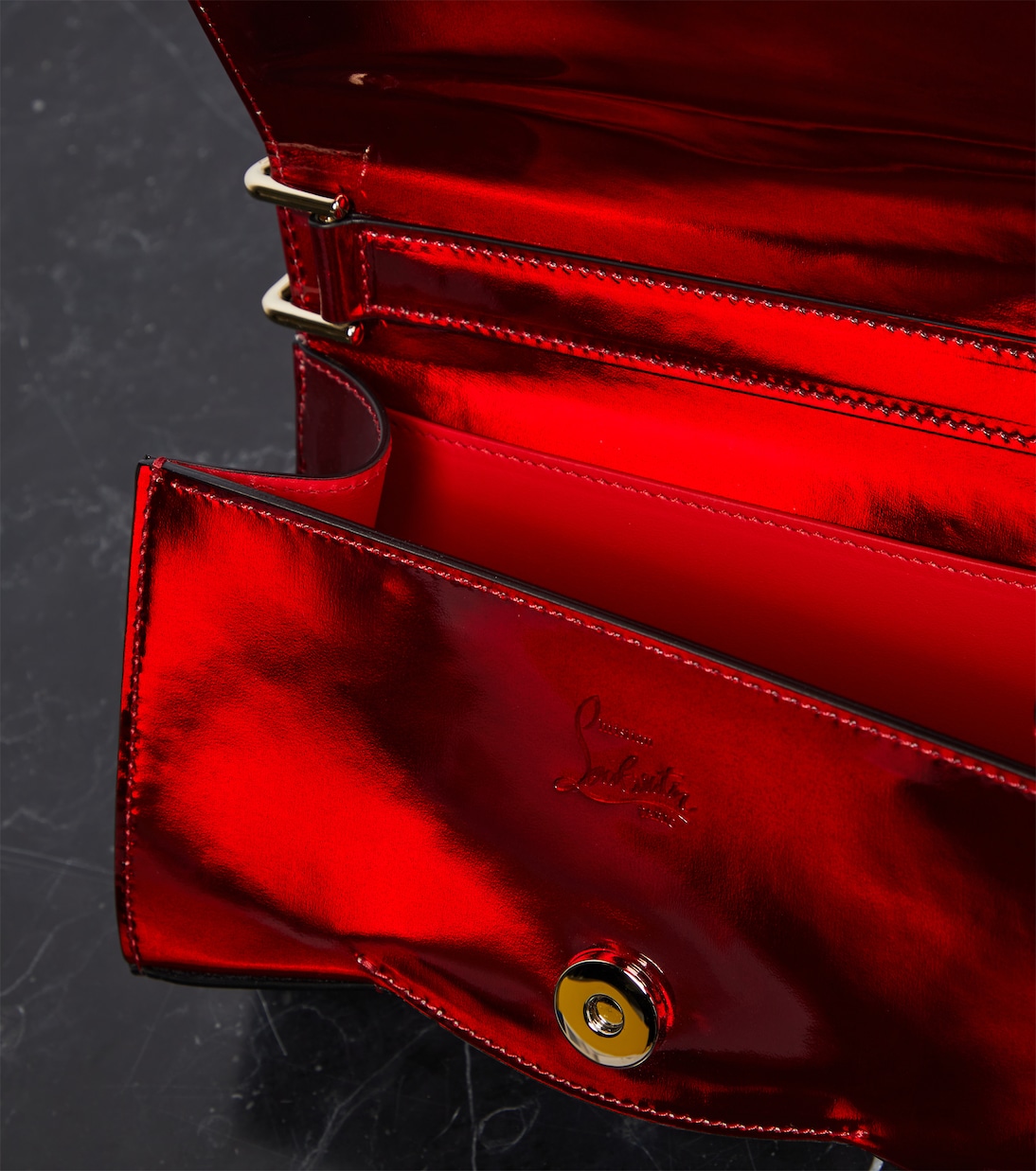 Borsa a spalla in vernice Loubi54 | Christian Louboutin