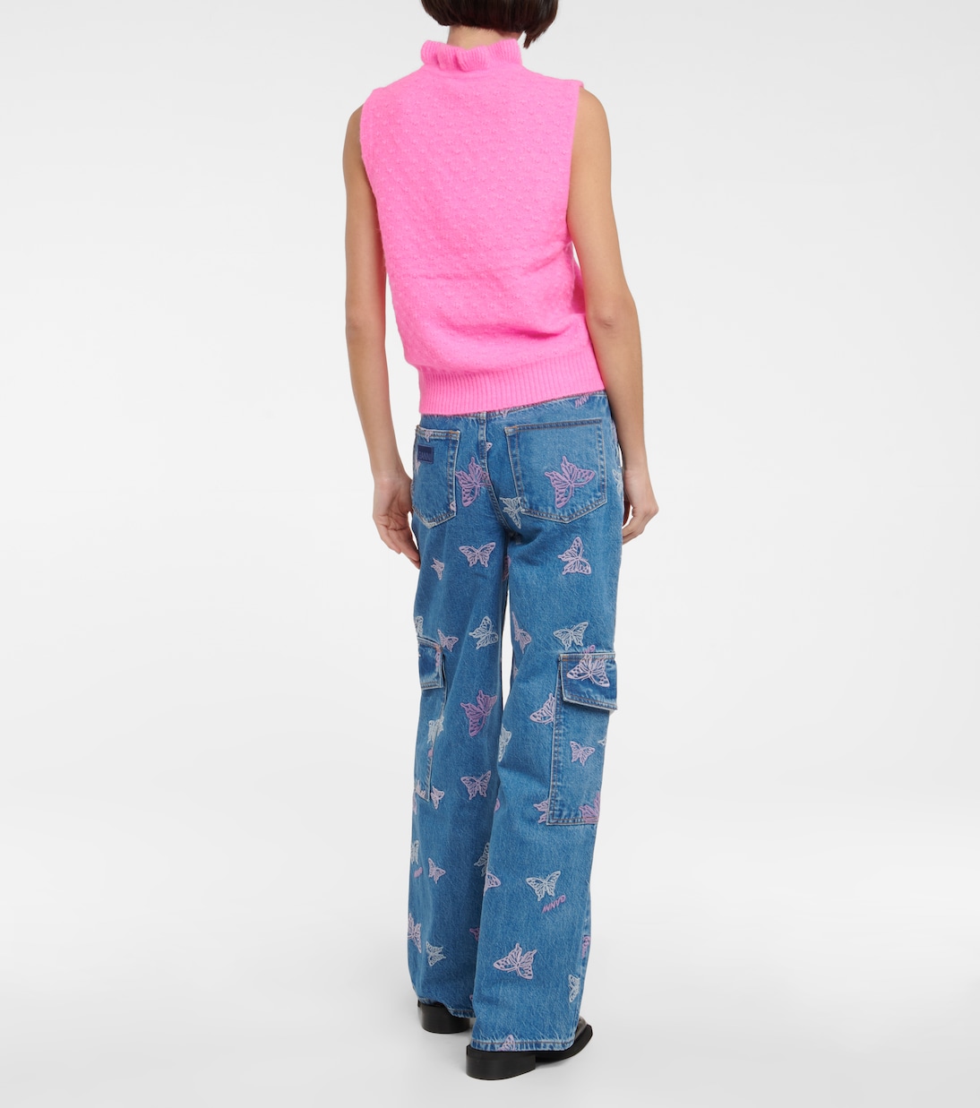 Sleeveless cutout top | Ganni