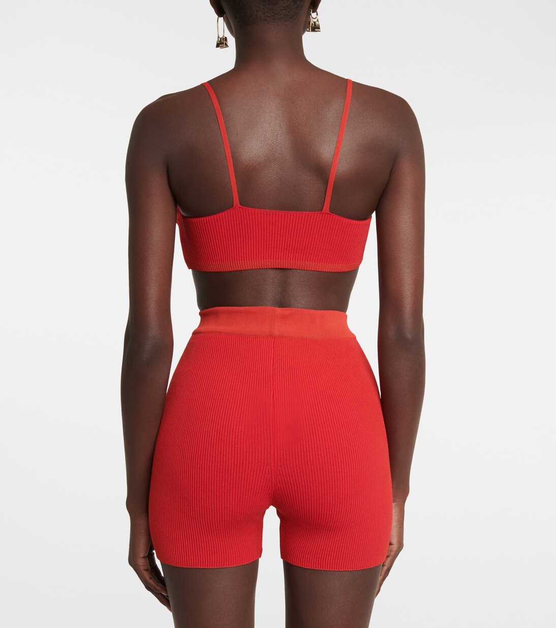 Top cropped Pralu in maglia a coste | Jacquemus