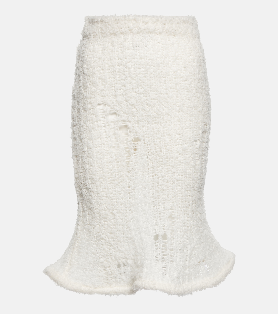 Jupe midi en laine mélangée | Acne Studios