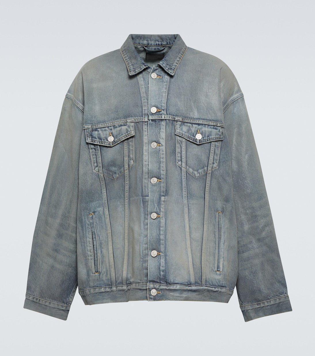 Balenciaga oversized denim jacket deals